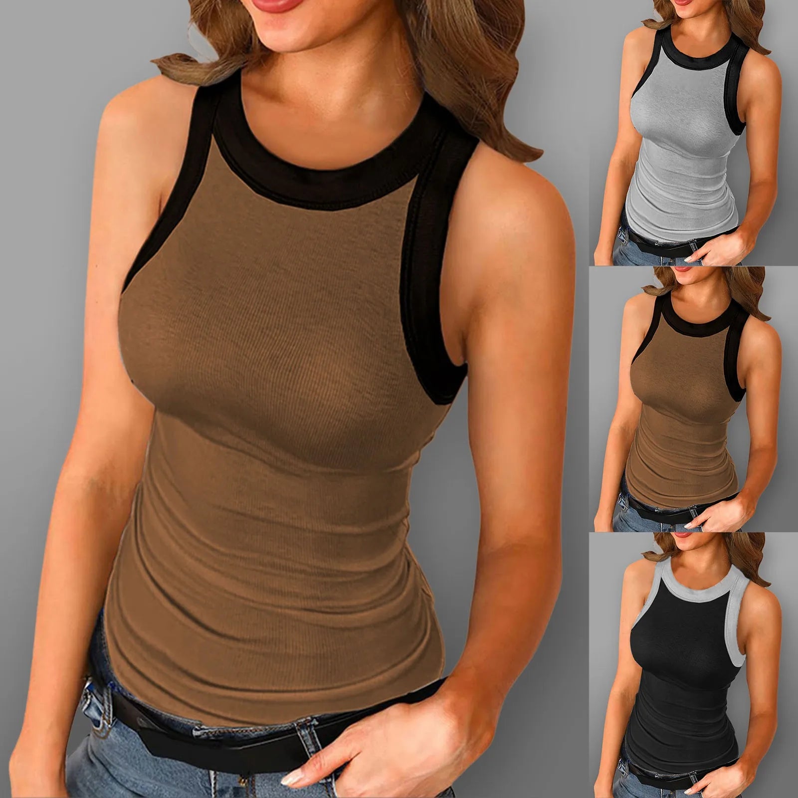 Women Summer Tank Tops and Basic Cami Tops