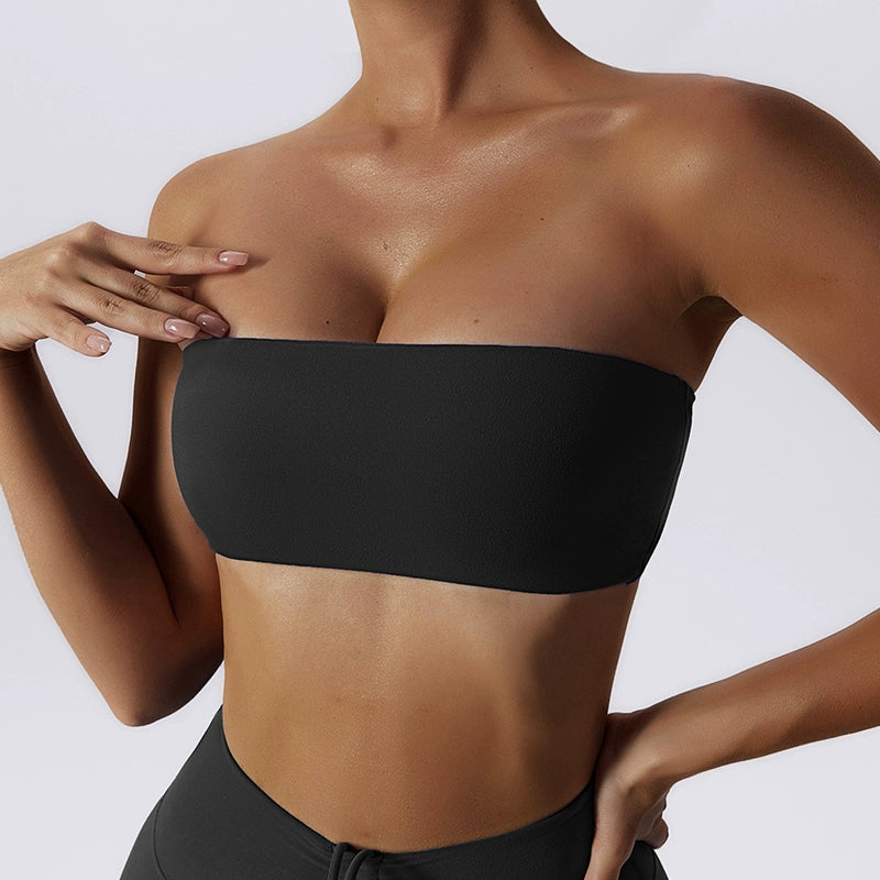 Inner Nude Feel Bottoming Top Skinny Yoga Clothes Tube Top